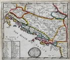 MORDEN, ROBERT: MAP OF SLAVONIA; CROATIA, DALMATIA, BOSNIA AND THE REPUBLIK OF DUBROVNIK